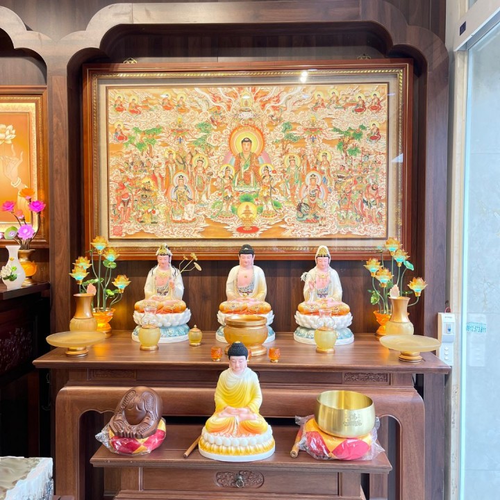 Trọn Bộ Ban Thờ Gỗ Cẩm Lai Cổ Điển Cao Cấp 